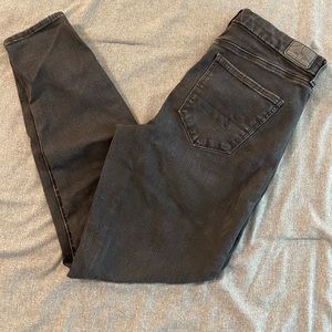 Black American Eagle Curvy Super Hi-Rise Jegging (Size 10)